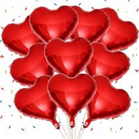 10 Pack Pink Star Balloons - 18 Inch Star Shaped Foil Balloons for Christmas Birthdays Father's Day Engagement Wedding Baby Shower Party Decorations