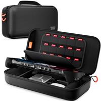 COOWPS Switch 2 Case for Nintendo Switch 2 (2025), Compatible with SUPCASE/Mumba Grip Case, Portable Full Protection Travel Bag Holds Power Bank, 15 Game Cards, Charge Adapter Accessories