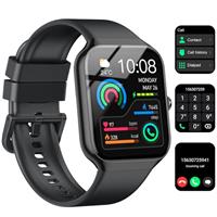 Jugeman Smart Watch for Women-Answer/Make Calls, 1.96" HD Fitness Watch with Heart Rate Sleep Monitor, Step Counter, 110+ Sports Modes Activity Trackers, IP68 Waterproof Smartwatch for Android iOS