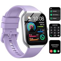 Jugeman Smart Watch for Women-Answer/Make Calls, 1.96" HD Fitness Watch with Heart Rate Sleep Monitor, Step Counter, 110+ Sports Modes Activity Trackers, IP68 Waterproof Smartwatch for Android iOS