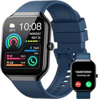 Jugeman Smart Watch for Women-Answer/Make Calls, 1.96" HD Fitness Watch with Heart Rate Sleep Monitor, Step Counter, 110+ Sports Modes Activity Trackers, IP68 Waterproof Smartwatch for Android iOS