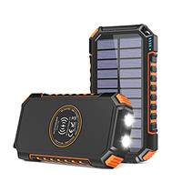 Virelek Solar Power Bank - Solar Phone Charger 15W Fast Charging