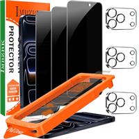 IMBZBK Screen Protector 3 Pack for iPhone Tempered Glass, N-G0014