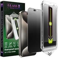 SY SHANGYAN [2-Pack Matte Privacy Screen Protector for iPhone, 9H Tempered Glass, Anti-Spy, Anti-Glare, Full Coverage, Anti-Fingerprint, Auto Dust Removal, Bubble-Free