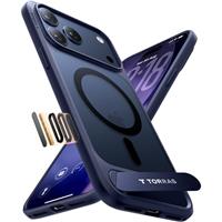 TORRAS for iPhone series Case [12FT Military Shockproof ] [TOP N56 Magnets] [20W Fast Charging] Truly Completely Flat & Slim Case iPhone series Cover - Pstand