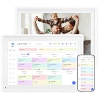 10.1 Inch WiFi Digital Calendar, Smart Touchscreen Interactive Display for Family Schedules Chore Chart, Meal Planner, To Do List, Smart Sync Switchable Digital Photo Frame w/Desk Stand