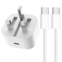 iPhone 15 16 Charger Fast Charging 2 Pack 20W USB C Charger Plug Fast with 2M USB C Cable Compatible with iPhone 16/16 Pro/16 Pro Max/15/15 Plus/15 Pro/15 Pro Max, iPad Pro/Air/Mini/11th/10th White