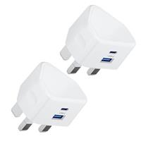 4 Pack USB Plug Charger, Multi USB Wall Plug Adaptor UK Android Phone Charing Power Adapter Mains Charge 5V/1AMP Multipack Single Port Charging for iPhone 14 13 12 11/10/Xs/XS Max/XR/X/8/7/6 Plus/5/4
