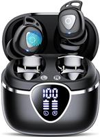Wireless Earbuds, 2025 Earbuds Bluetooth 5.4 Headphones In Ear with ENC Noise Cancelling Mic, 40H Bluetooth Earphones with HiFi Stereo Comfortable Fit HiFi Stereo IP7 Waterproof Mini Ear Buds, Pink