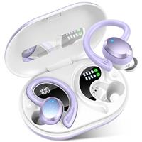 Wireless Earbuds, 2025 Bluetooth 5.4 Headphones Sport, 3D Stereo Deep Bass Earphones, 4 ENC Noise Cancelling Mic, 50 Hrs USB-C IP-X7 Waterproof in Ear Buds Android iOS for Running Gym Workout, Black