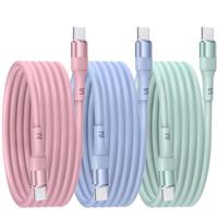 Nebite USB C to USB C Charger Cable(3 Pack, 1M, 60W), Type C Phone Charger Cable Fast Charging Compatible with iPhone 16/16 Pro/15/15 Pro/15 Pro Max, iPad Pro/Air/Mini, MacBook & More