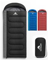 Voyager Sleeping Bag for Adults - Lightweight & Compact, Versatile 3-4 Season Temperature, Spacious Design, Quality Material, Ideal for Camping & Backpacking - 190x30x80cm