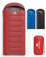 Voyager Sleeping Bag for Adults - Lightweight & Compact, Versatile 3-4 Season Temperature, Spacious Design, Quality Material, Ideal for Camping & Backpacking - 190x30x80cm