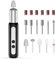 Electric Nail Drill Type-C Electric Machine for Acrylic Nail Kit, Portable Electric Nail File Polishing Tool Manicure Pedicure for Home Salon