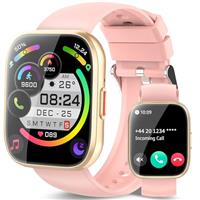Smart Watch (Answer/Make Calls), Smart Watches for Men Women with 1.85 Touch Screen, Step Counter, IP68 Waterproof, 112 Sport Modes, Heart Rate/Sleep Monitor Fitness Watch for iOS Android