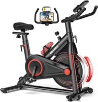 CHAOKE Exercise Bike, Exercise Equipment for Home Use 360LBS Capacity, Fully Adjustable Magnetic Resistance Silent Stationary Bike, Comfortable Seat, Large Tablet Holder for Home Gym Workout Training
