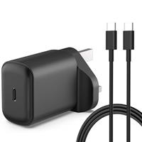 Fast Charger for Samsung, 45W Charging Plug with 2M Cable for Galaxy S23/S23+/S23Ultra S22/S22+/S22Ultra S21/S21+/S21Ultra S20 A33,A72,A71,A53,A52,A51,A50,UK Wall USB C Power Adapter for Type C Black