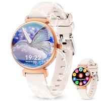 OUKITEL Smart Watch for WOmen,Make Calls/Fitness Watch Smartwatch 110+ Sports Step Counter,IP68 Waterproof, Heart Rate/Sleep/Spo2 Monitor/Pedometer, Smartwatch for Android iOS
