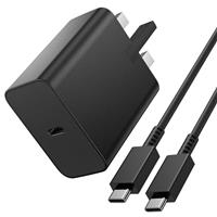45W Super Fast Charger for Samsung, USB C Plug Fast Charge for Samsung Galaxy S25 S24 S23 Ultra S22 S21 FE, USB Type C Charging Cable and Plug Charge for iPhone 15 16 Pro Max Plus, Wall Charger UK