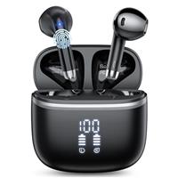 Wireless Earbuds, HiFi Stereo Deep Bass, Bluetooth 5.4 Headphones with 4 ENC Noise Cancelling Mic