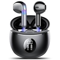 Wireless Earbuds, Ear buds Bluetooth 5.4 Headphones in Ear, 2025 New Bluetooth Earphones with 4 ENC Noise Cancelling Mic, Bass Boost 87%, 50H Ear phones with IP7 Waterproof, Fast Charge, LED Display