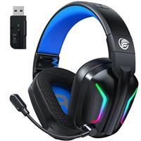 Fachixy FC300 Pro Wireless Pro Gaming Headset with Mic for PS5, PS4, Mac- Bluetooth Gaming Headphones with 50Hr Battery & 3D Stereo Sound - compatible with PC, Switch, Mobile