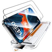 LK 2 Pack for iPhone 16 Pro Screen Protector, 2 Pack HD Tempered Glass Film, Auto Dust-Elimination Installation Tool, No Bubbles No Dust Anti-Scratch, 9H+ Hardness, Full Coverage Protection