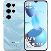 OUKITEL C2 Mobile Phones - Smartphone 2025, 5000mAh Battery, 16GB+64GB 1TB TF, 6.52" HD+ Display, 4G Dual SIM Free Unlocked Phones, 13MP Camera/Face ID/OTG/GPS/Touchscreen, Black