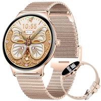 BENYAR SMART Smart Watch for Women, 1.43" AMOLED Screen Bluetooth Call Smartwatch, 120+ Sports Modes Fitness Tracker, Blood Oxygen Heart Rate Sleep Monitor for Android iOS