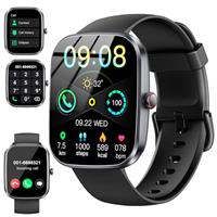 Smart Watch for Men Women, 2025 HD 1.91" Smartwatch with Answer/Make Calls, Heart Rate/Sleep/SpO2 Monitor, 112+ Sports Step Counter, IP68 Waterproof Activity Fitness Trackers for Android iOS Phone