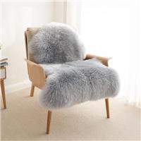 AMFUN Faux Fur Rug, Fluffy Sheepskin Rug, Round Shape Shaggy Rugs, Non-Slip Washable Carpet for Bedroom, Living Room, Kids Room