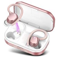 POMUIC Wireless Earbuds, HiFi Stereo Sound Bluetooth 5.3 Wireless Headphones with 4 ENC Noise Cancelling Mic, IP7 Waterproof Earbuds, 40 Hours Playtime with LED Display, For Sports/Travel/Work