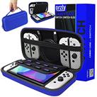 Orzly Carrying Case for Nintendo Switch OLED and Switch Console - Black Protective Hard Portable Tra