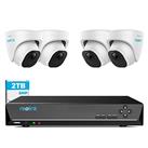 Reolink 4K NVR 5MP PoE CCTV Camera Systems, 8CH CCTV System with 2TB HDD NVR, 4X 5MP PoE Security Camera Outdoor with Person/Vehicle Detection, 100ft Night Vision, Remote Access, Audio, RLK8-520D4-5MP