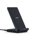 Anker Wireless Charger, PowerWave Stand, Qi-Certified for iPhone 12, 12 Pro Max, SE, 11, 11 Pro, 11 Pro Max, XR, Xs Max, 10W Fast-Charging Galaxy S20 S10 S9 S8, Note 10 (No AC Adapter)