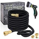 TheFitLife Expandable Garden Hose Pipe - Triple Core Latex and Solid Metal Fittings 8 Pattern Spray 