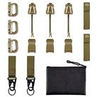 BOOSTEADY Kit of 13 Attachments for Molle Bag Tactical Backp