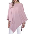 DiaryLook Ladies Button Cashmere Feel Multiway Poncho Shawl Scarf Wrap for Women