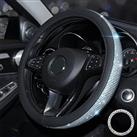 Pahajim Car Steering Wheel Covers PU Leather Ice Silk Breath