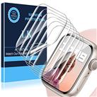 LK 6 Pack for Apple Watch Series 9 8 7 45mm/Series 6 5 4 SE 44mm Screen Protector, Apple Watch Screen Protector 44mm/45mm, High Definition, Bubble Free, Self-Healing Clear Flexible TPU Film