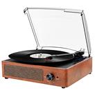 Vinyl Record Player Belt-Drive 3-Speed,Vintage Record Player,Portable Bluetooth Turntable with Built-in Stereo Speakers, Supports RCA Output, Aux input,Headphone Jack,Suitcase design
