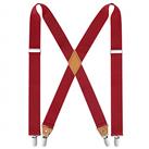 HISDERN Men's Braces with Very Strong 4 Clips Heavy Duty Suspenders X Style Adjustable Suspender