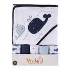 Viviland Baby Towels and Washcloths, Soft Touch and Strong Absorption Washcloths, Great Gift for Infants and Newborn, 6676cm, 6 Count (Pack of 1)