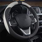 coofig Leather Car Steering Wheel Covers Universal 37-38cm /