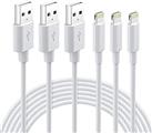 Nikolable iPhone Charger Cable 2M 3Pack, MFi Certified iPhone Lightning Cable, iPhone Charging Cable Cord for iPhone 11 13 12 Xs Max XR 8 Plus 7 Plus 6 Plus iPad iPod White