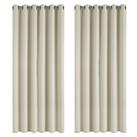 Deconovo Pair of Solid Thermal Insulated Eyelet Bedroom Blackout Curtains with Multiple Colours and Sizes