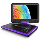 ieGeek 11.5 Portable DVD Player with SD Card/USB Port, 5 Hour Rechargeable Battery, 9.5 Eye-protective Screen, Support AV-IN/OUT, Region Free, Purple