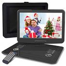 WONNIE 15.5 inch Portable DVD Player with 270 Swivel Screen, Builtin 6 hours Rechargeable Battery, Stereo Sound, Region Free,Support USB/SD/AV Out & IN