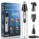 Ear Nose Hair Trimmer for Men,Professional USB Rechargeable Painless Mens Electric Nose Hair Trimmer,4 in 1 Lightweight Waterproof Ear and Nose Hair Trimmer for Women