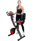 YYFITT 2-In-1 Foldable Exercise Bike for Home Use with Arm Workout Bands, 16 Levels Magnetic Resistance and Phone/Tablet Holder, Exercise Bikes Stationary
